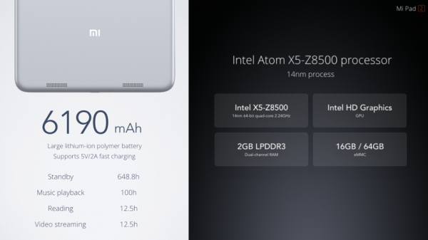 Релиз Xiaomi MiPad 2 состоялся: Детали