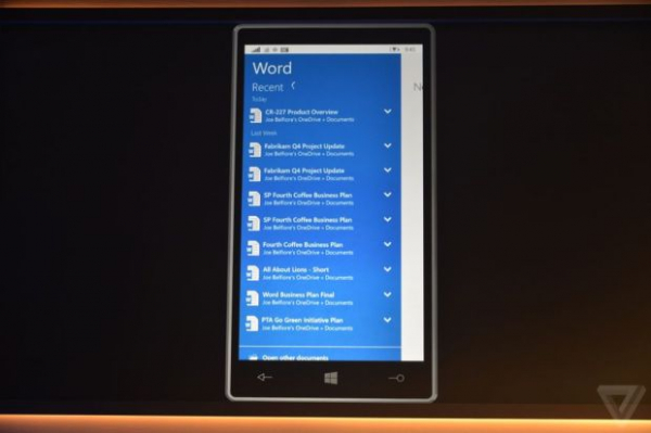 Microsoft Office для планшетов и смартфонов. Анонс