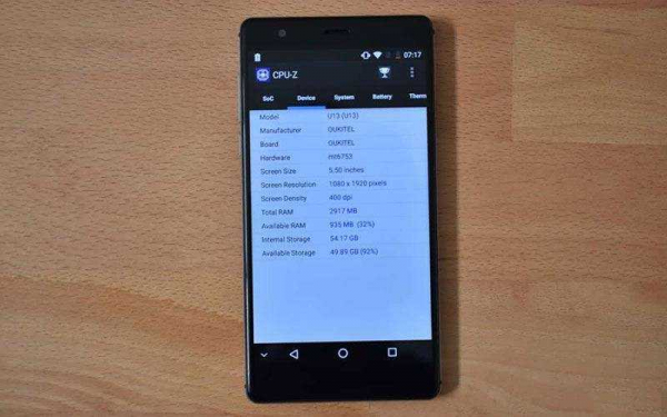Oukitel U13 – Обзор смартфона похожего на OnePlus 3, за небольшие деньги